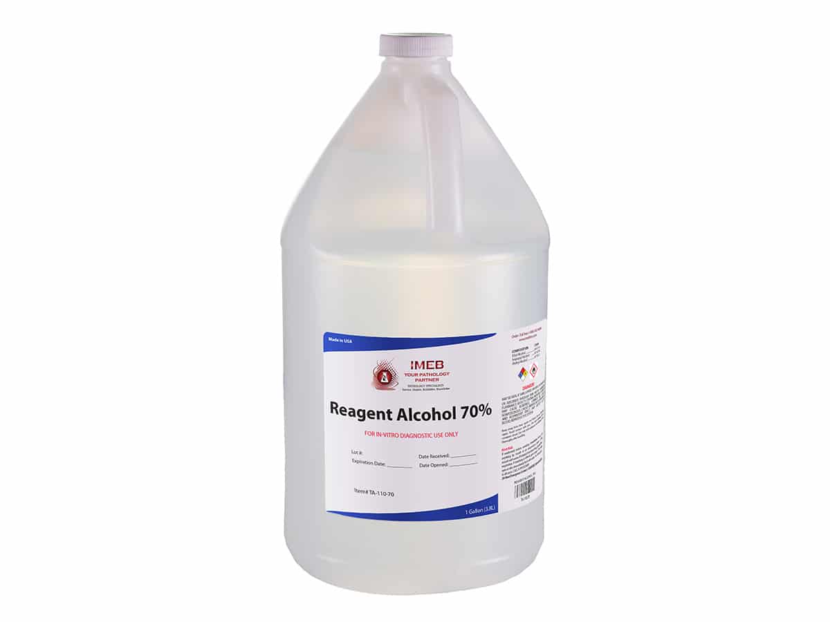 Tek-Select® Reagent Alcohol - 70%, 1 Gallon, Choose Quantity - IMEB Inc.