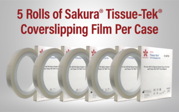 5 rolls of Sakura Tissue-Tek coverslipping film per case