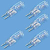 8-C407 12V 50W bi-pin halogen 5-Pack