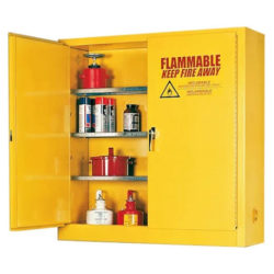 1976 Safety Cabinet 2 manual close, 3 shelves 43” x 12” x 44” 24 Gallon 225 lbs.