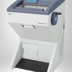 Avantik QS12 refurbished cryostat on a gray background