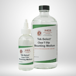 Tek-Select® Clear T-Slip Mounting Medium, 16 oz. & 4 oz. Bottle.